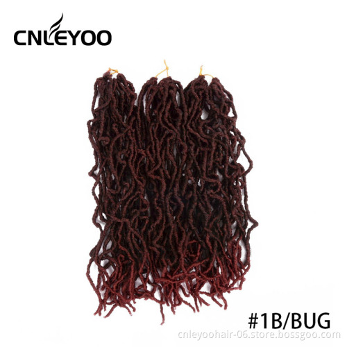 Wholesale 18Inch Nu Lock Crochet Hair Pre-Looped Crochet Braids 21 Roots per Bag